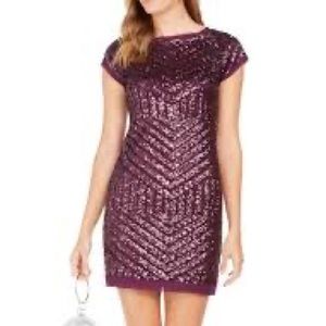 Size 4 Vince Camuto sequin dress dark purple